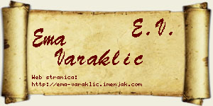 Ema Varaklić vizit kartica